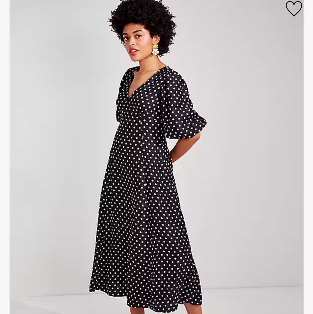 kate spade Harmony Dot Cloqué Maxi Dress